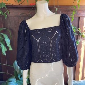 Urban Outfitters Eyelit Top